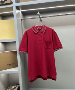 GUCC Ⅰ Gucci Woven Ribbon New Polo ShirtOriginal Fabric Official Same StyleUsing 210g Pure Cott n17e3ogp