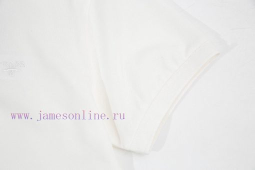 PRADA Triangular Logo Polo ShirtUpgraded Inspired By Retro 80sOriginal Fabric Official Same Sty 18jk5tcd - Image 7