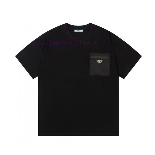 PRADA Zipper Pocket Triangle LogoThe Inspiration For Imported Machine Embroidery On The Logo Co izkht2np