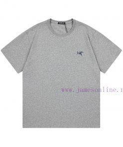 ARC TERYX 2025 New Embroidered Small Logo Unisex Short Sleeved T-shirtCustomized 260g 100% Doub cc5nb8cs