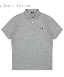 Fendi 2025 New Business And Leisure Simple Embroidered Little Buddha Logo Unisex Polo ShirtCust 6h3gyi3e