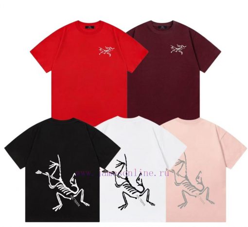Arrived The Next DayARC TERYX 2025 New Front And Rear Bird Letter Logo Unisex Short Sleeved T-s 17qlbf23 - Image 4