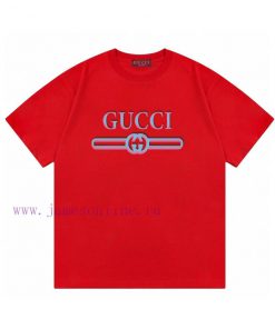 Arrived The Next DayGucci 2025 New Blue Pink Letter Logo Unisex Short Sleeved T-shirtCustomized ocfjqqg4