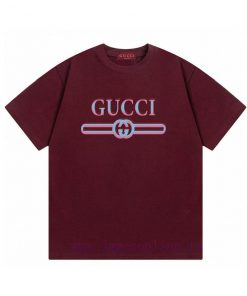 Arrived The Next DayGucci 2025 New Blue Pink Letter Logo Unisex Short Sleeved T-shirtCustomized nbqojfu6