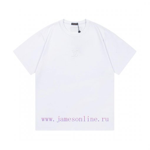 LV Lvjia 2025 New Three-dimensional Concave Convex Letter Logo Unisex Short Sleeved T-shirtCust qrfng0ja