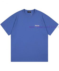 Balenciaga 2025 New Embroidered Wave Letter Logo Men's And Women's Short Sleeved T-shirtCustomi jjxlj4i5