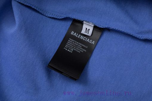 Balenciaga 2025 New Embroidered Wave Letter Logo Men's And Women's Short Sleeved T-shirtCustomi jjxlj4i5 - Image 10