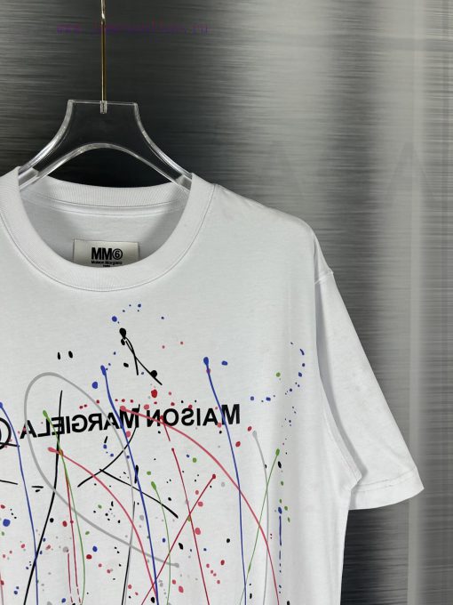 High End Original Specifications𝐌𝐚𝐢𝐬𝐨𝐧𝐌𝐚𝐫𝐠𝐢𝐞𝐥𝐚 Graffiti Printed Ribbon Magira 𝐌𝐌𝟔Summer Round S zpkccyzo - Image 6