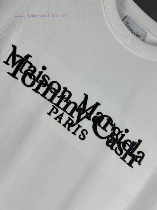 High End Original Specifications𝐌𝐚𝐢𝐬𝐨𝐧𝐌𝐚𝐫𝐠𝐢𝐞𝐥𝐚 Tommy Cash Embroidery Magira 𝐌𝐌𝟔Summer Round Sho 8u08140q - Image 6