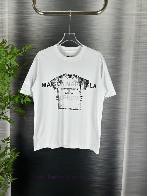 High End Original Specifications𝐌𝐚𝐢𝐬𝐨𝐧𝐌𝐚𝐫𝐠𝐢𝐞𝐥𝐚 Joint SUP Majira 𝐌𝐌𝟔Summer Round Short Collar Sl sra1ugxm