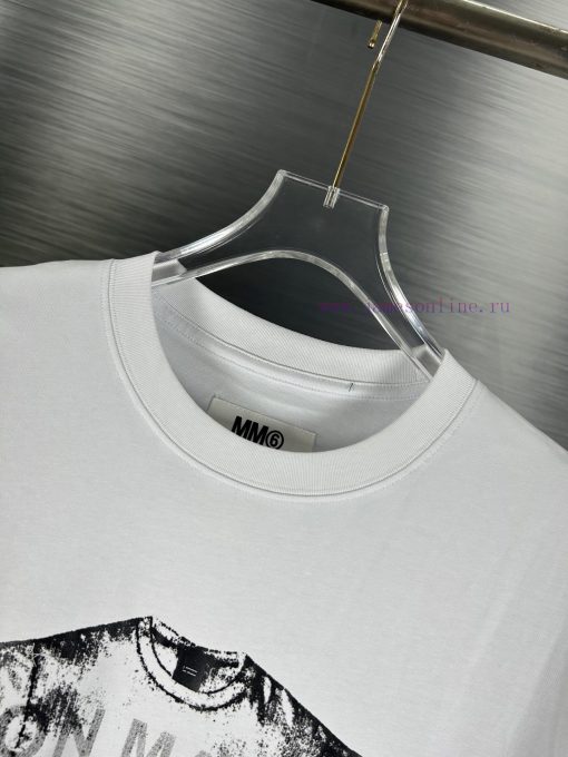 High End Original Specifications𝐌𝐚𝐢𝐬𝐨𝐧𝐌𝐚𝐫𝐠𝐢𝐞𝐥𝐚 Joint SUP Majira 𝐌𝐌𝟔Summer Round Short Collar Sl sra1ugxm - Image 4