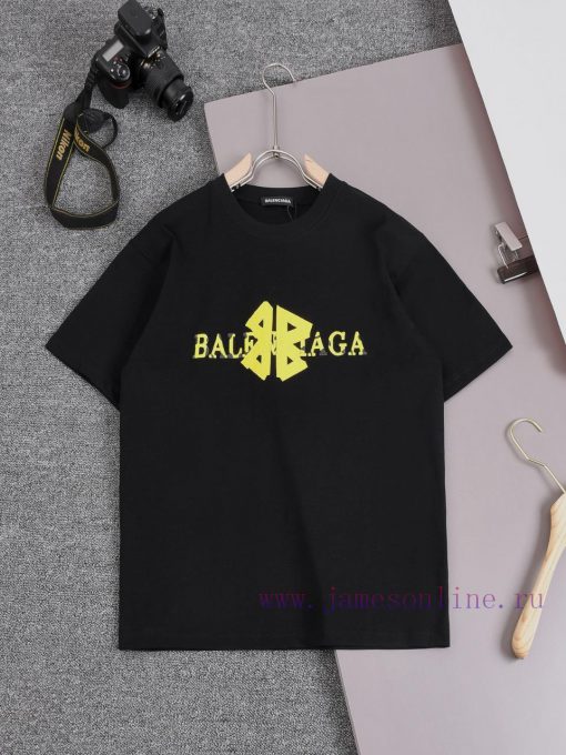 ️Balenciaga BalenciagaChest Patch Contrasting Color Embroidery Double B Letter Stitching Logo*C aaac1v1o