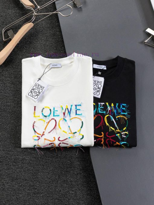 LOEWE Micro Wide Edition S-Xl25ss Latest And Top Of The Line Multi-color Graffiti Fringe Series 5ra93gxp - Image 4