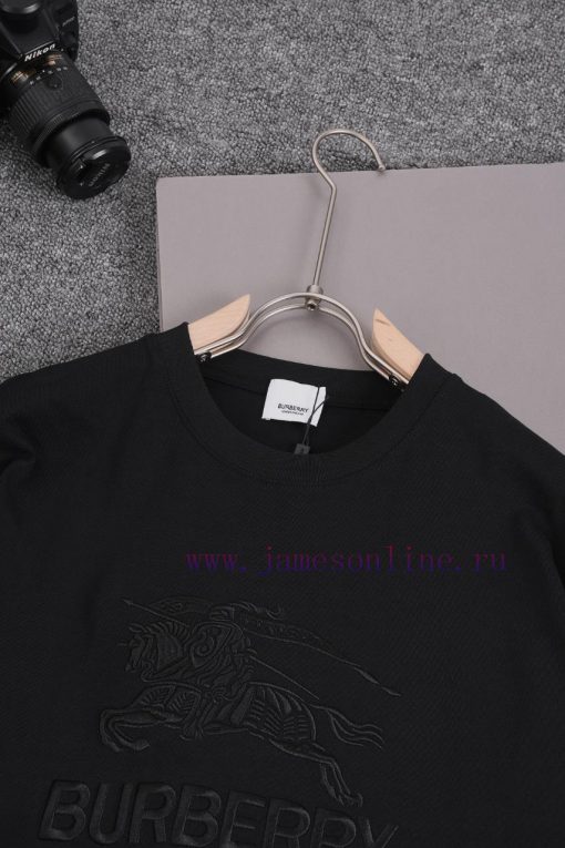 ️Burberry BurberryStereoscopic Warhorse Letters On The Chest 🪡 Embroidery*Customized 270g Combe 0h8tlnfr - Image 6
