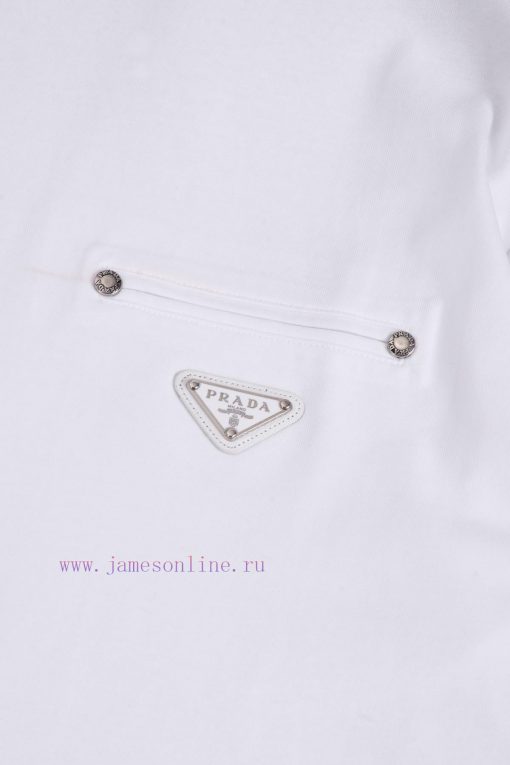 ️PRADA PRADAChest Triangular Badge Fake Pocket*Customized 270g Combed Pure Cotton Fabric Soft F wyvz8xcn - Image 6
