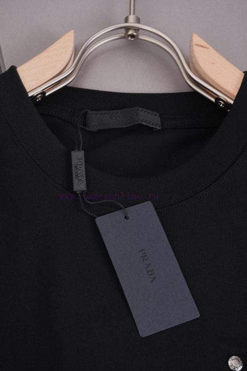 ️PRADA PRADAChest Triangular Badge Fake Pocket*Customized 270g Combed Pure Cotton Fabric Soft F wyvz8xcn - Image 12