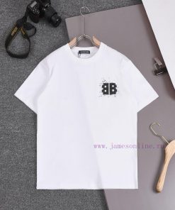 ️Balenciaga BalenciagaDouble BB Letter Print On The Chest+blurred And Explosive Double BB Lette nij0free