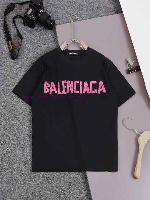 ️Balenciaga BalenciagaFront Letter Digital Printed Logo*Customized 270g Combed Pure Cotton Fabr c7js9v10