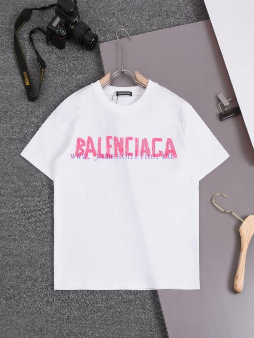 ️Balenciaga BalenciagaFront Letter Digital Printed Logo*Customized 270g Combed Pure Cotton Fabr c7js9v10 - Image 5