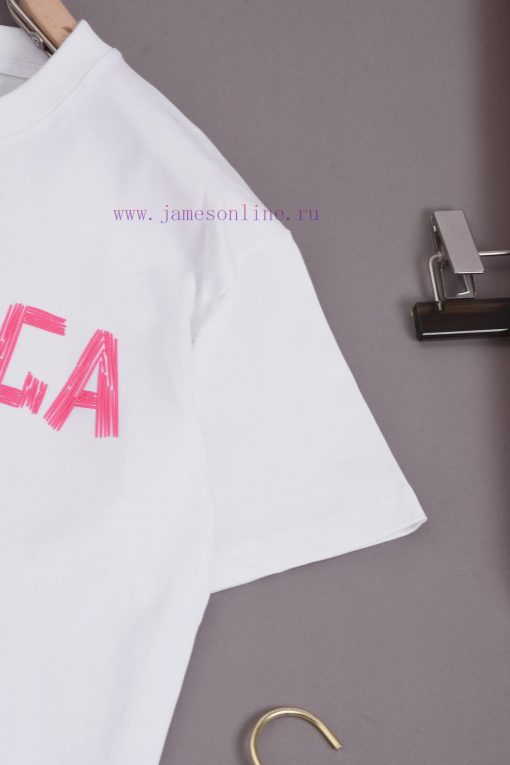 ️Balenciaga BalenciagaFront Letter Digital Printed Logo*Customized 270g Combed Pure Cotton Fabr c7js9v10 - Image 8