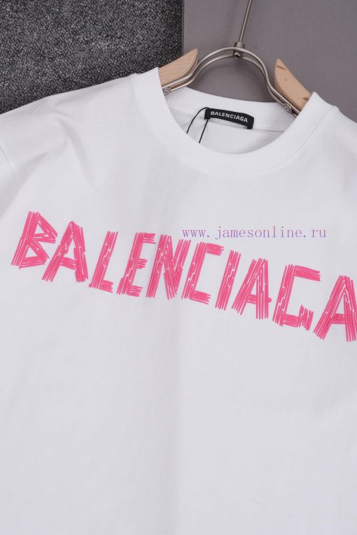 ️Balenciaga BalenciagaFront Letter Digital Printed Logo*Customized 270g Combed Pure Cotton Fabr c7js9v10 - Image 9