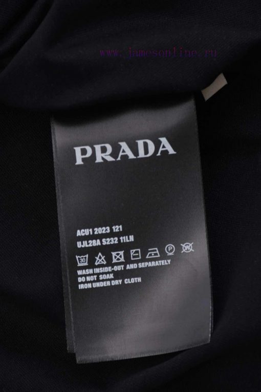 ️PRADA PRADAFront And Rear Triangle Logo With Printed Letters*Customized 270g Combed Pure Cotto lqd2fqst - Image 13