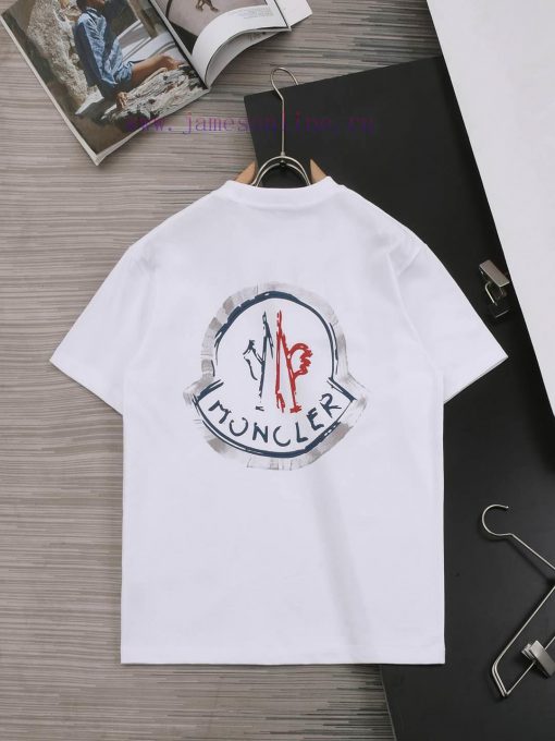 ️Moncler MaskFront And Rear Logo Print Halo*Customized 270g Combed Pure Cotton Fabric Soft Fabr qmzliotg - Image 3