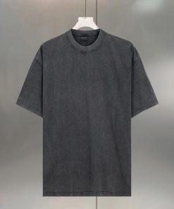 BALENC $AGA Paris Back Hot Brick English LogoCotton Round Neck T-shirt Unisex Loose FitColor: W t4da6jtw