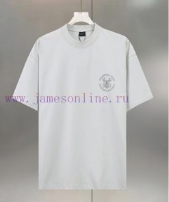 BALENC $AGA Paris Key Micro Seal Pure Cotton PrintRound Neck T-shirt Unisex Loose FitColor: Bla owtxznup