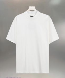 BALENC $AGA Paris Collar Embroidered With English LettersCotton Round Neck T-shirt Unisex Loose zmewfp7a