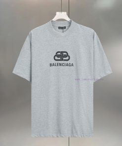 BALENC $AGA Paris Lock Printed CottonRound Neck T-shirt South Women's Same Style Loose FitColor xazxjxfe