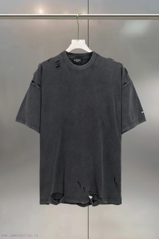 BALENC $AGA Paris Calendar With Holes Old Stitching DoneCotton Round Neck T-shirtColor AgingSiz 8vlwcxb6