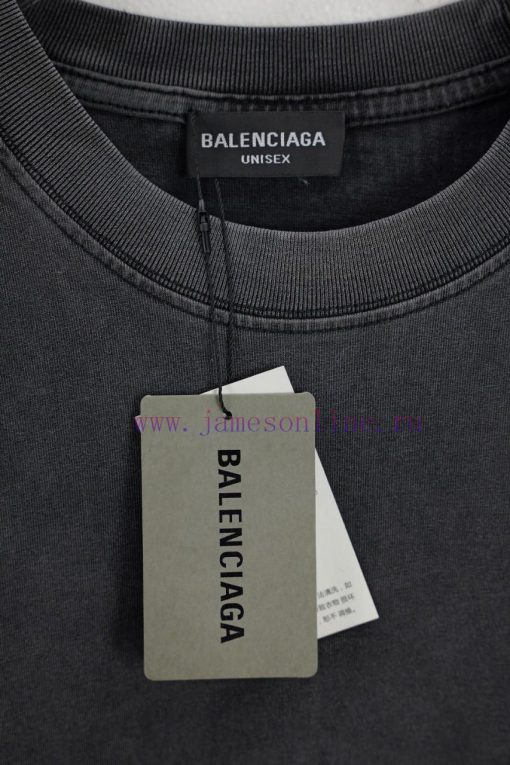 BALENC $AGA Paris Calendar With Holes Old Stitching DoneCotton Round Neck T-shirtColor AgingSiz 8vlwcxb6 - Image 4