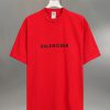 BALENC $AGA Paris Reverse Double Sided Reverse AlphabetEmbroidered Pure Cotton Round Neck T-shi h9ilsblr