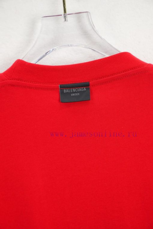 BALENC $AGA Paris Reverse Double Sided Reverse AlphabetEmbroidered Pure Cotton Round Neck T-shi h9ilsblr - Image 6