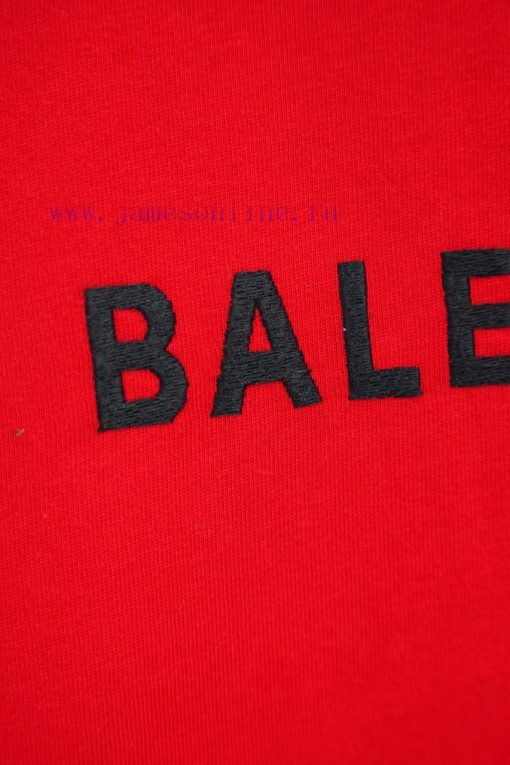 BALENC $AGA Paris Reverse Double Sided Reverse AlphabetEmbroidered Pure Cotton Round Neck T-shi h9ilsblr - Image 7