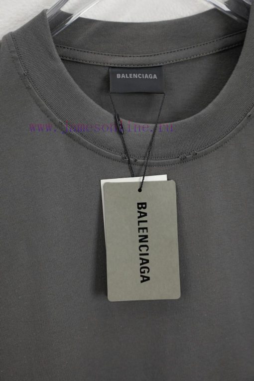 BALENC&AGA Paris Cola Printed CottonRound Neck T-shirtColor: Black White Grey Haze Blue KaqiDee axit8ifd - Image 4
