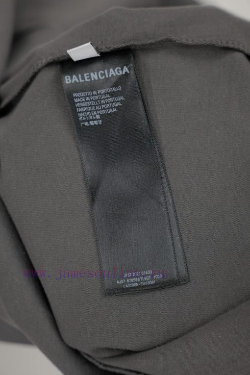 BALENC&AGA Paris Cola Printed CottonRound Neck T-shirtColor: Black White Grey Haze Blue KaqiDee axit8ifd - Image 10