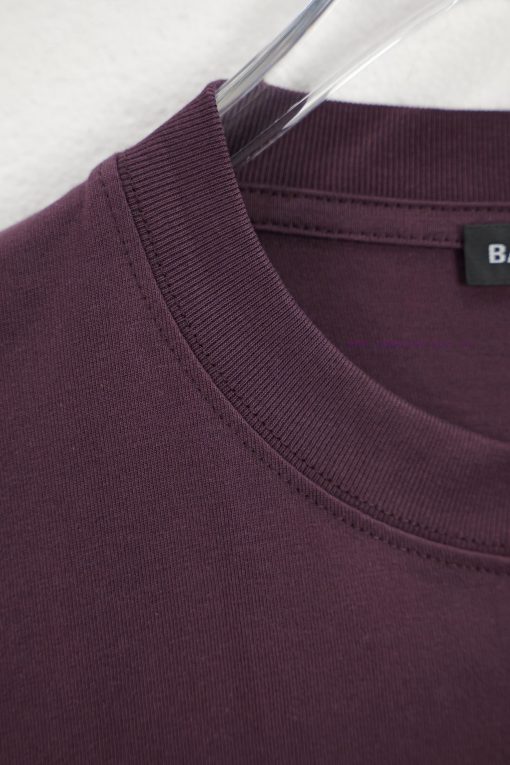 BALENCIAGA Paris R In Lowercase LettersCotton Round Neck T-shirtColor: Black White Dark Red Blu 35k9l2gc - Image 6