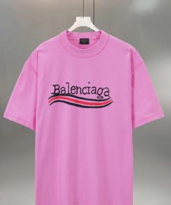 BALENCIAGA Paris Graffiti Coke Wear Out Pure Cotton Round Neck T-shirtColor: Black White Pink Y l5kxv1os