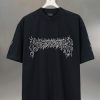 BALENC&AGA Paris Flame Printed Pure CottonRound Neck T-shirtColor Black YellowSize XS S M LNumb 0bc39ffa