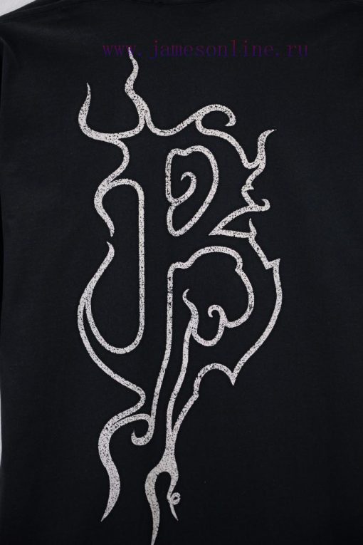 BALENC&AGA Paris Flame Printed Pure CottonRound Neck T-shirtColor Black YellowSize XS S M LNumb 0bc39ffa - Image 6