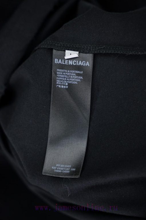 BALENC&AGA Paris Flame Printed Pure CottonRound Neck T-shirtColor Black YellowSize XS S M LNumb 0bc39ffa - Image 10