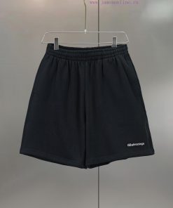 BALENC $AGA Paris BB Letter Embroidered ShortsLoose Fit VersionSize S M LColor: Black White Gre curgusix
