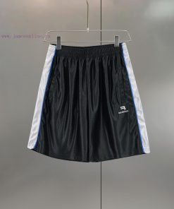 BALENC $AGA Paris Double Hook Embroidered ShortsLoose Fit VersionSize S M LColor BlackNumber BA 156vczhw
