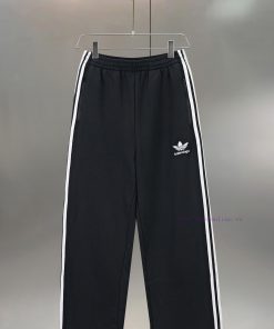 BALENC $AGA Paris Clover Embroidery Joint Straight PantsLoose Fit VersionSize S M LColor Black xohirwzf