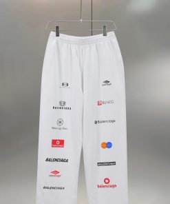 BALENC $AGA Paris Multi Element Printed Straight TubeLoose Fit PantsSize S M LColor Black White eklyf50x