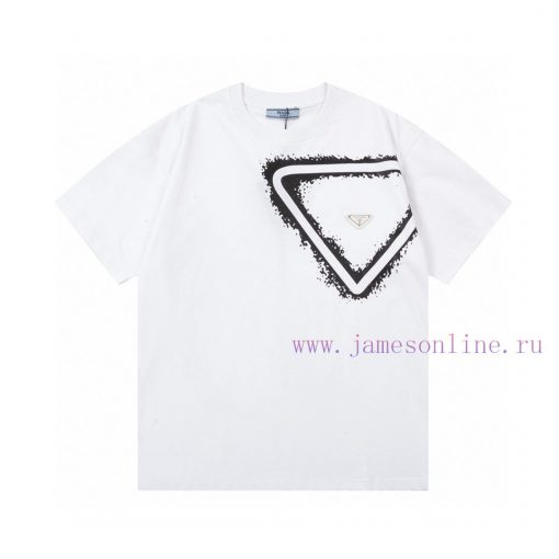 ️PRADA Letter Splashed Ink Triangle PrintUpgraded Inspired By Retro 80sOriginal Fabric Official qms82uvd
