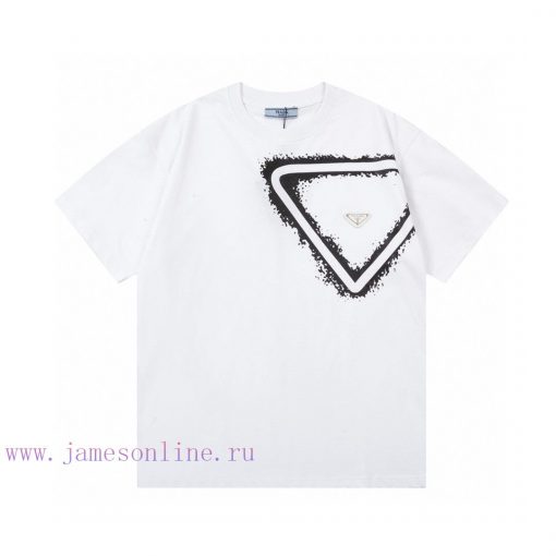 ️PRADA Letter Splashed Ink Triangle PrintUpgraded Inspired By Retro 80sOriginal Fabric Official qms82uvd - Image 2