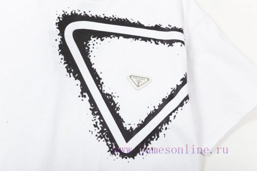 ️PRADA Letter Splashed Ink Triangle PrintUpgraded Inspired By Retro 80sOriginal Fabric Official qms82uvd - Image 5